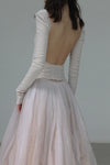 marc le bihan ballet skirt 25001 BEIGE/WHITE